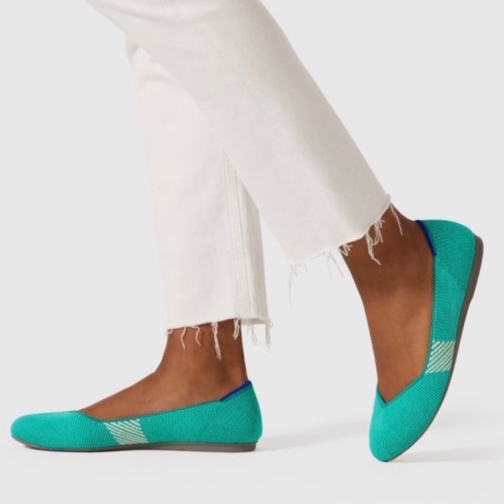 Rothy’s Calypso Aqua Turquoise Flats